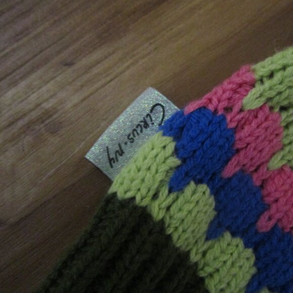 Circus by Sam Edelman stripe crochet crop sweater knit chunky striped NWT XS - Picture 15 of 16